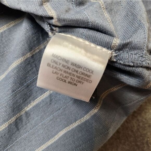 Gary Player Grey Striped Short Sleeve Golf Polo Shirt Sz Large - Picture 7 of 10